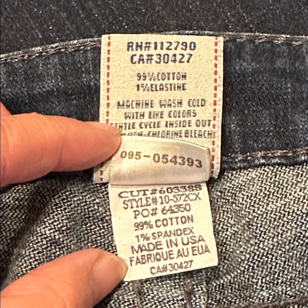 True Religion Blue Disco Billy Jeans Swarovski Crystal Low Rise Flap Pocket 26 - Picture 11 of 13
